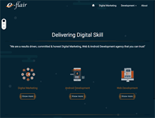 Tablet Screenshot of eflairwebtech.com